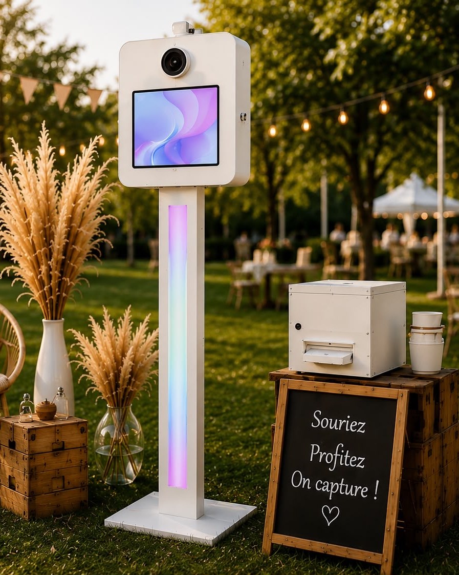 Photobooth Capt'Events installé en extérieur pour un événement